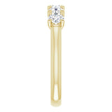 10K Gold Round Natural Diamond Five-Stone Anniversary Band – 1–2 5/8 CTW - Yellow Gold - view 4