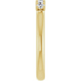 10K Gold Round Lab-Grown Diamond Five-Stone Anniversary Band – 1/6–3/4 CTW - Yellow Gold - view 4