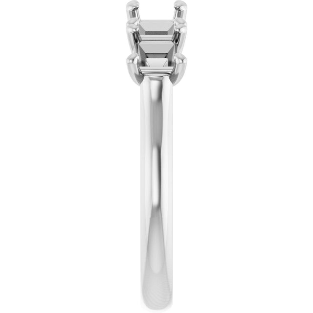 Platinum Square Lab-Grown Diamond Five-Stone Anniversary Band – 1/2–7 CTW - view 4