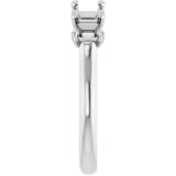 Platinum Square Natural Diamond Five-Stone Anniversary Band – 1/3–5 1/5 CTW - view 4