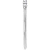 Platinum Round Natural Diamond Seven-Stone Anniversary Band – 1/5–5/8 CTW - view 4