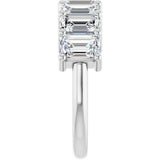 Platinum Emerald Natural Diamond Seven-Stone Anniversary Band – 2 1/2–4 1/5 CTW - view 4