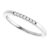 Platinum Round Lab-Grown Diamond French-Set Seven-Stone Anniversary Band – .03–1 1/8 CTW - view 5