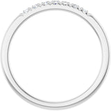 Platinum Round Natural Diamond French-Set Seven-Stone Anniversary Band – .03–1 CTW - view 2