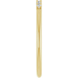 14K Gold Round Lab-Grown Diamond U-Prong Seven-Stone Anniversary Band – 1.5 mm Stones - Yellow Gold - view 4