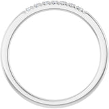 Platinum Round Lab-Grown Diamond French-Set Seven-Stone Anniversary Band – .03–1 1/8 CTW - view 2