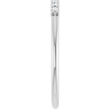 Platinum Round Lab-Grown Diamond U-Prong Seven-Stone Anniversary Band – 1.75 mm Stones - view 4