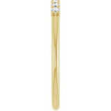 14K Gold Round Lab-Grown Diamond U-Prong Seven-Stone Anniversary Band – 1.75 mm Stones - Yellow Gold - view 4