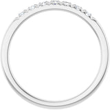 Platinum Round Natural Diamond French-Set Seven-Stone Anniversary Band – .03–1 CTW - view 2