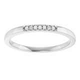 Platinum Round Natural Diamond French-Set Seven-Stone Anniversary Band – .03–1 CTW - view 3