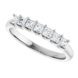 Platinum Square Lab-Grown Diamond U-Prong Seven-Stone Anniversary Band – 1/6–1 3/4 CTW - view 5
