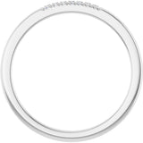 Platinum Round Natural Diamond French-Set Seven-Stone Anniversary Band – .03–1 CTW - view 2
