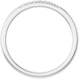 Platinum Round Natural Diamond French-Set Seven-Stone Anniversary Band – .03–1 CTW - view 2