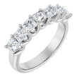 Platinum Square Lab-Grown Diamond U-Prong Seven-Stone Anniversary Band – 1/6–1 3/4 CTW
