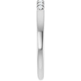 Platinum Round Lab-Grown Diamond French-Set Seven-Stone Anniversary Band – .03–1 1/8 CTW - view 4