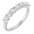 Platinum Round Natural Diamond U-Prong Seven-Stone Anniversary Band – 3 mm Stones
