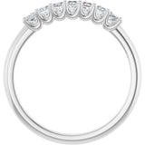 Platinum Square Lab-Grown Diamond U-Prong Seven-Stone Anniversary Band – 1/6–1 3/4 CTW - view 2