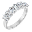 Platinum Oval Natural Diamond U-Prong Seven-Stone Anniversary Band – 1 1/2–2 1/2 CTW