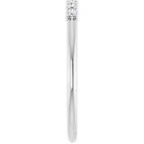 Platinum Round Natural Diamond U-Prong Seven-Stone Anniversary Band – 1.7 mm Stones - view 4