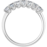 Platinum Square Lab-Grown Diamond U-Prong Seven-Stone Anniversary Band – 1/6–1 3/4 CTW - view 2