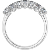 Platinum Square Lab-Grown Diamond U-Prong Seven-Stone Anniversary Band – 1/6–1 3/4 CTW - view 2