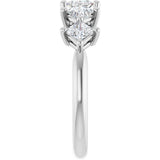 Platinum Square Natural Diamond Five-Stone Anniversary Band – 3/8–1 1/3 CTW - view 4