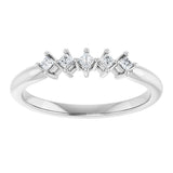 Platinum Square Natural Diamond Five-Stone Anniversary Band – 3/8–1 1/3 CTW - view 3