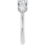 10K Gold Round Natural Diamond Five-Stone Anniversary Band – 1–1 1/2 CTW - White Gold - view 4