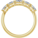14K Gold Marquise Lab-Grown Diamond Five-Stone Anniversary Band – 1/3–1/2 CTW - Yellow Gold - view 2