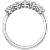Platinum Square Natural Diamond Five-Stone Anniversary Band – 3/8–1 1/3 CTW - view 2