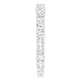 Platinum Round Natural Diamond Woven-Design Graduated Eternity Band – nan Stones - view 4