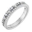 Platinum Straight Baguette Lab-Grown Diamond Double Row Anniversary Band – 1/2 CTW