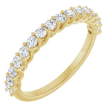 10K Gold Round Lab-Grown Diamond Woven-Design Anniversary Band – 1/2–1 1/3 CTW - Yellow Gold