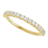 10K Gold Round Lab-Grown Diamond Woven-Design Anniversary Band – 1/8–1/3 CTW - Yellow Gold - view 5