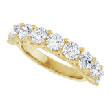 10K Gold Round Lab-Grown Diamond Woven-Design Anniversary Band – 1 1/2–3 CTW - Yellow Gold - view 5