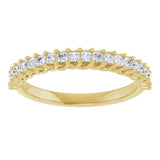 10K Gold Square Lab-Grown Diamond Woven-Design Anniversary Band – 1/3–1 1/4 CTW - Yellow Gold - view 3