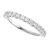 Platinum Round Lab-Grown Diamond Woven-Design Anniversary Band – 1/2–1 CTW - view 5