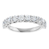 Platinum Round Lab-Grown Diamond Woven-Design Anniversary Band – 1/2–1 CTW - view 3