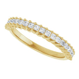 10K Gold Square Lab-Grown Diamond Woven-Design Anniversary Band – 1/3–1 1/4 CTW - Yellow Gold - view 5