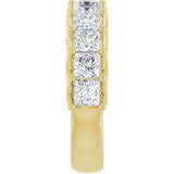 10K Gold Square Lab-Grown Diamond Woven-Design Anniversary Band – 1 3/8–4 CTW - Yellow Gold - view 4