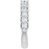Platinum Square Natural Diamond Woven-Design Anniversary Band – 1/2–1 1/3 CTW - view 4