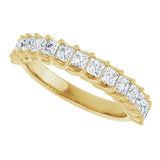 10K Gold Square Lab-Grown Diamond Woven-Design Anniversary Band – 1/3–1 1/4 CTW - Yellow Gold - view 5