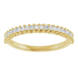 10K Gold Square Natural Diamond Woven-Design Anniversary Band – 1/3–1 1/3 CTW - Yellow Gold - view 3