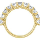 10K Gold Square Lab-Grown Diamond Woven-Design Anniversary Band – 1 3/8–4 CTW - Yellow Gold - view 2