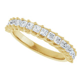 10K Gold Square Lab-Grown Diamond Woven-Design Anniversary Band – 1/3–1 1/4 CTW - Yellow Gold - view 5