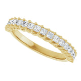 10K Gold Square Lab-Grown Diamond Woven-Design Anniversary Band – 1/3–1 1/4 CTW - Yellow Gold - view 5
