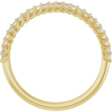 10K Gold Square Lab-Grown Diamond Woven-Design Anniversary Band – 1/3–1 1/4 CTW - Yellow Gold - view 2