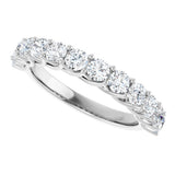 Platinum Round Lab-Grown Diamond Woven-Design Anniversary Band – 1/2–1 CTW - view 5