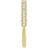 10K Gold Square Natural Diamond Woven-Design Anniversary Band – 1/3–1 1/3 CTW - Yellow Gold - view 4