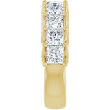 10K Gold Square Lab-Grown Diamond Woven-Design Anniversary Band – 1 3/8–4 CTW - Yellow Gold - view 4